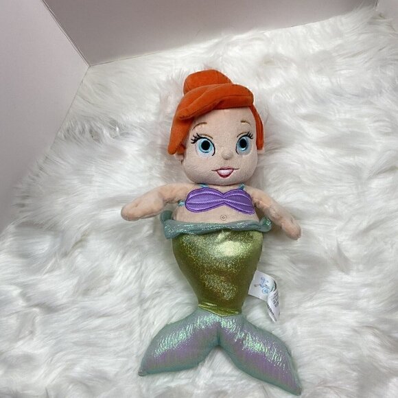 DISNEY PARKS Babies Plush Ariel The Little Mermaid Doll Stuffed Animal - Picture 1 of 8